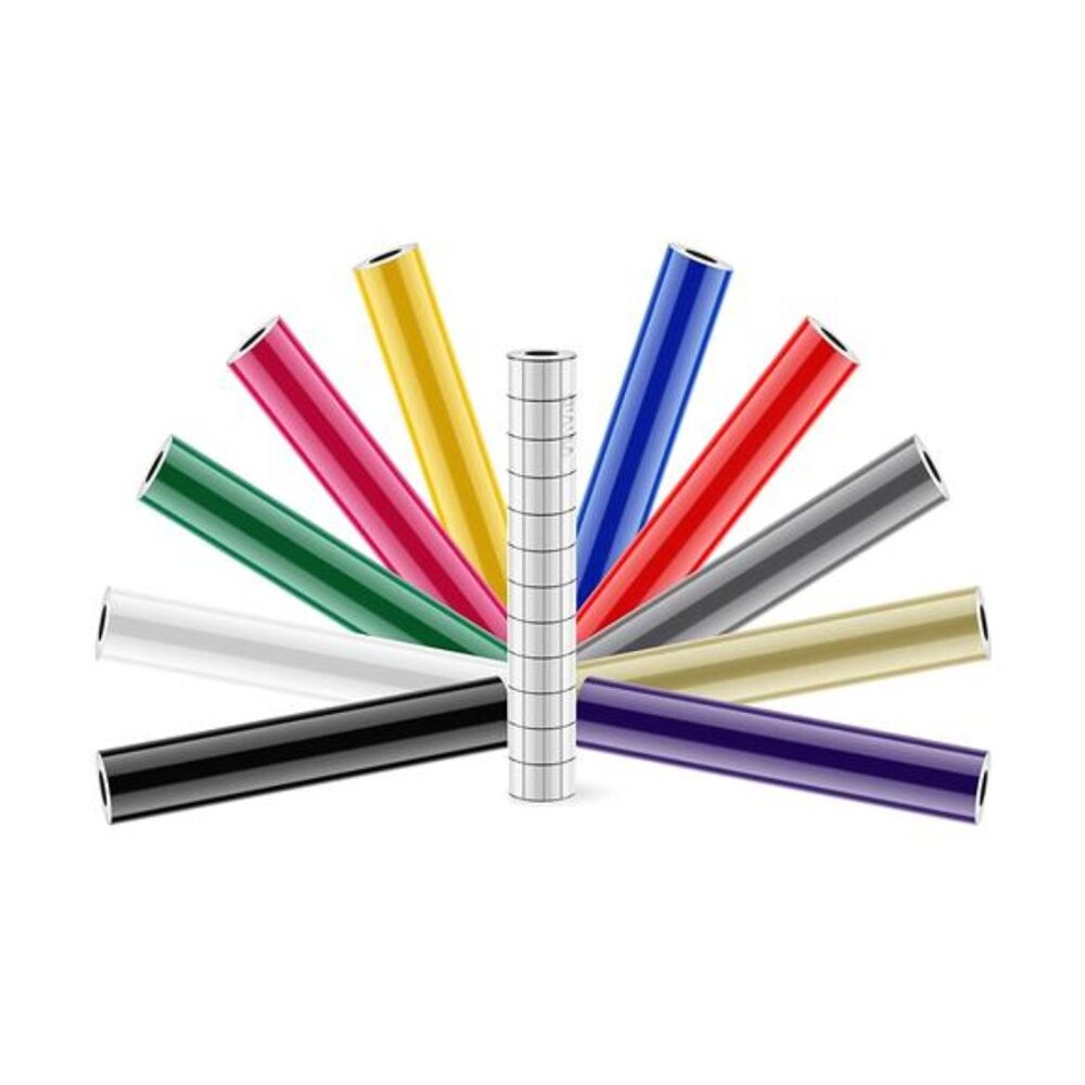 12Inchx5 Foot 10yr Permanent 10Rolls Craft Vinyl Bundle Including 12Inchx24 Inch